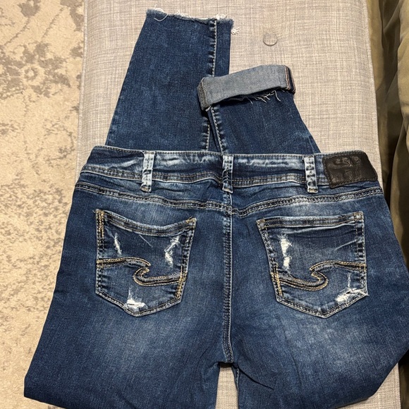 Silver Jeans Women's Skinny Jeans - Dark Blue - Picture 3 of 3